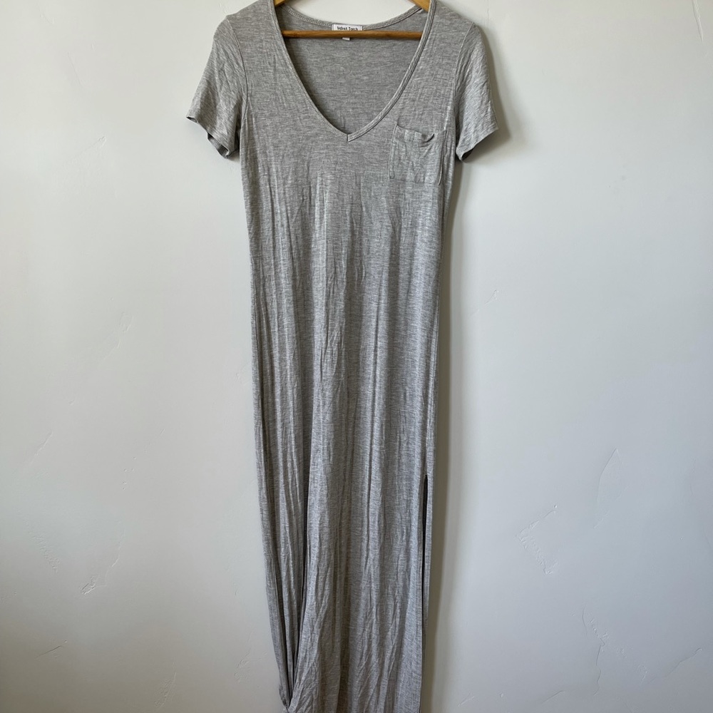 Gray maxi dress